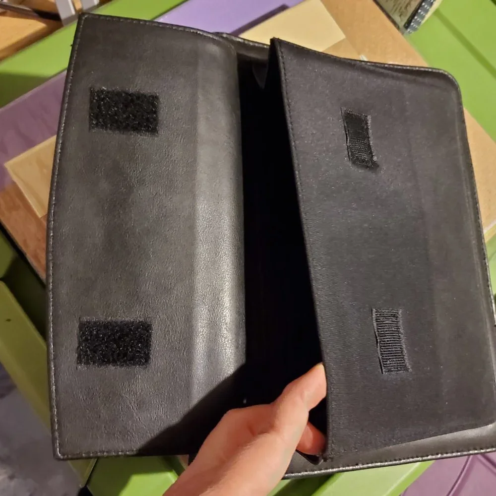 Day-Timer Black Leather Refillable Planner, Used in Fair Condition